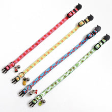 Load image into Gallery viewer, Adjustable Cute Cat Collars Puppy Kitten Necklace Fruits Pattern Cats Rabbit Buckle Collar with Bells Cat Accessories Pet Product
