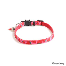 Load image into Gallery viewer, Adjustable Cute Cat Collars Puppy Kitten Necklace Fruits Pattern Cats Rabbit Buckle Collar with Bells Cat Accessories Pet Product
