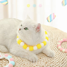 Load image into Gallery viewer, Lovely Plush Ball Dog Collar Candy Necklace Decoration Collar Puppy Neck Strap Yorkie Chihuahua Kitty Collar XS-L
