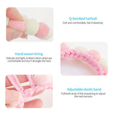 Load image into Gallery viewer, Lovely Plush Ball Dog Collar Candy Necklace Decoration Collar Puppy Neck Strap Yorkie Chihuahua Kitty Collar XS-L
