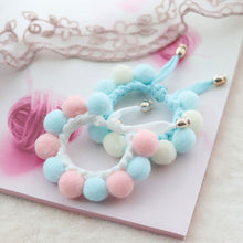 Load image into Gallery viewer, Lovely Plush Ball Dog Collar Candy Necklace Decoration Collar Puppy Neck Strap Yorkie Chihuahua Kitty Collar XS-L

