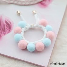 Load image into Gallery viewer, Lovely Plush Ball Dog Collar Candy Necklace Decoration Collar Puppy Neck Strap Yorkie Chihuahua Kitty Collar XS-L

