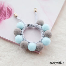 Load image into Gallery viewer, Lovely Plush Ball Dog Collar Candy Necklace Decoration Collar Puppy Neck Strap Yorkie Chihuahua Kitty Collar XS-L
