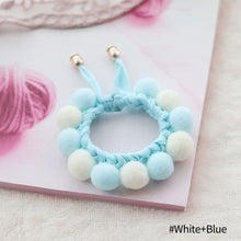 Load image into Gallery viewer, Lovely Plush Ball Dog Collar Candy Necklace Decoration Collar Puppy Neck Strap Yorkie Chihuahua Kitty Collar XS-L
