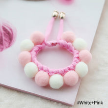 Load image into Gallery viewer, Lovely Plush Ball Dog Collar Candy Necklace Decoration Collar Puppy Neck Strap Yorkie Chihuahua Kitty Collar XS-L
