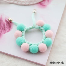 Load image into Gallery viewer, Lovely Plush Ball Dog Collar Candy Necklace Decoration Collar Puppy Neck Strap Yorkie Chihuahua Kitty Collar XS-L
