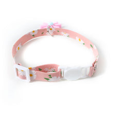 Load image into Gallery viewer, Adjustable Pet Cat Collar Daisy Flower Pattern With Hollow Bell Collar Dog Necklace for Small Middle Dog Cats Rabbits
