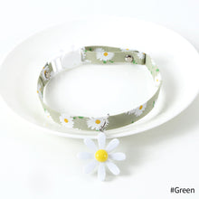 Load image into Gallery viewer, Adjustable Pet Cat Collar Daisy Flower Pattern With Hollow Bell Collar Dog Necklace for Small Middle Dog Cats Rabbits
