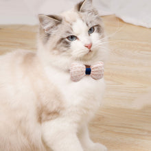 Load image into Gallery viewer, Cute Bow Tie Kitty Collar Adjustable Pet Dog Cat Polyester Collars Dog Necklace for Small Middle Dog Cats Rabbits
