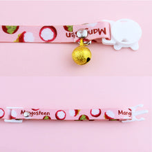 Load image into Gallery viewer, Lovely Fruit Print Fabric Cotton Polyester Pet Dog Cat Collar Cat Collar Buckles With Bell Adjustable for Small Middle Dog Cats
