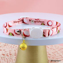 Load image into Gallery viewer, Lovely Fruit Print Fabric Cotton Polyester Pet Dog Cat Collar Cat Collar Buckles With Bell Adjustable for Small Middle Dog Cats
