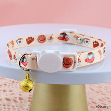 Load image into Gallery viewer, Lovely Fruit Print Fabric Cotton Polyester Pet Dog Cat Collar Cat Collar Buckles With Bell Adjustable for Small Middle Dog Cats
