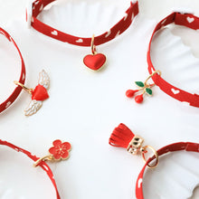 Load image into Gallery viewer, Pet Cute Cat Dog Safety Buckle Collar Love Pattern Adjustable Collars Angel Flower Cherry Necklace Cat Accessories Pet Product
