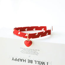 Load image into Gallery viewer, Pet Cute Cat Dog Safety Buckle Collar Love Pattern Adjustable Collars Angel Flower Cherry Necklace Cat Accessories Pet Product
