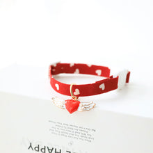 Load image into Gallery viewer, Pet Cute Cat Dog Safety Buckle Collar Love Pattern Adjustable Collars Angel Flower Cherry Necklace Cat Accessories Pet Product
