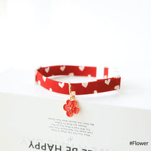 Load image into Gallery viewer, Pet Cute Cat Dog Safety Buckle Collar Love Pattern Adjustable Collars Angel Flower Cherry Necklace Cat Accessories Pet Product

