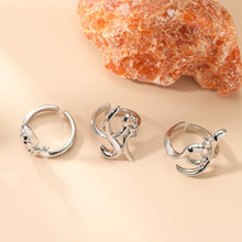 Load image into Gallery viewer, 3 Pcs/Set Punk Irregular Opening Joint Ring Creative Daily Fingertip Exaggerate Fingertip Rings Sets for Women Party Jewelry
