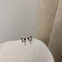 Load image into Gallery viewer, Vintage Goth Black Love Heart Hollow Metal Stud Earrings for Women Girl Trendy Creative Ins Party Aesthetic Jewelry Accessories
