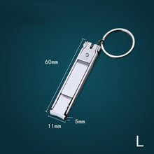 Load image into Gallery viewer, Foldable Ultra-thin Portable Stainless Steel Nail Toe Cutter Trimmer Creative Nail Scissor Manicure Pedicure Tool Fingernail Clipper
