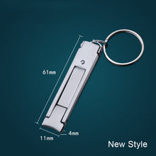 Load image into Gallery viewer, Foldable Ultra-thin Portable Stainless Steel Nail Toe Cutter Trimmer Creative Nail Scissor Manicure Pedicure Tool Fingernail Clipper
