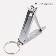 Load image into Gallery viewer, Foldable Ultra-thin Portable Stainless Steel Nail Toe Cutter Trimmer Creative Nail Scissor Manicure Pedicure Tool Fingernail Clipper
