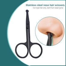 Load image into Gallery viewer, Mini Stainless Steel Nose Hair Scissors Portable Round Head Beauty Trimmer Nose Hair Clipper Ergonomics Nose Hair Cutter
