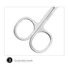 Load image into Gallery viewer, Mini Stainless Steel Nose Hair Scissors Portable Round Head Beauty Trimmer Nose Hair Clipper Ergonomics Nose Hair Cutter
