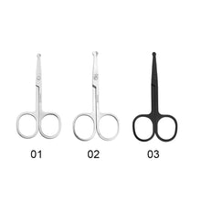 Load image into Gallery viewer, Mini Stainless Steel Nose Hair Scissors Portable Round Head Beauty Trimmer Nose Hair Clipper Ergonomics Nose Hair Cutter
