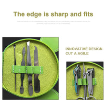 Load image into Gallery viewer, 7pcs/set Stainless Steel Manicure Cutters Nail Clipper Set Cartoon Portable Ear Spoon Nail Clippers Pedicure Nail Scissors Tool

