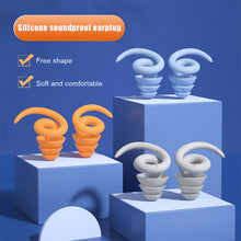 Load image into Gallery viewer, Waterproof Sleeping Silicone Earplugs Noise Reduction Earplug Hearing Protection Anti-Noise Plug for Travelling Sleep Promotion
