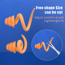 Load image into Gallery viewer, Waterproof Sleeping Silicone Earplugs Noise Reduction Earplug Hearing Protection Anti-Noise Plug for Travelling Sleep Promotion
