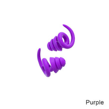 Load image into Gallery viewer, Waterproof Sleeping Silicone Earplugs Noise Reduction Earplug Hearing Protection Anti-Noise Plug for Travelling Sleep Promotion
