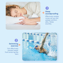 Load image into Gallery viewer, Waterproof Sleeping Silicone Earplugs Noise Reduction Earplug Hearing Protection Anti-Noise Plug for Travelling Sleep Promotion
