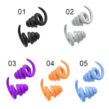 Load image into Gallery viewer, Waterproof Sleeping Silicone Earplugs Noise Reduction Earplug Hearing Protection Anti-Noise Plug for Travelling Sleep Promotion
