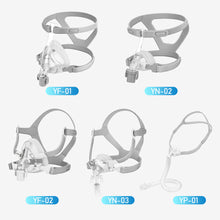Load image into Gallery viewer, YF/YN Nasal Mask S/M/L 3 Sizes with Headgear and Head Pad Suitable for CPAP Machine Oxygenerator Connect Hose and Face
