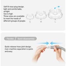 Load image into Gallery viewer, YF/YN Nasal Mask S/M/L 3 Sizes with Headgear and Head Pad Suitable for CPAP Machine Oxygenerator Connect Hose and Face

