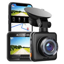 Load image into Gallery viewer, 4K 2160P Recording IPS Dash Cam Car Camera DVR Built-In GPS Wi-Fi Night Vision WDR Motion Detection Loop Recording
