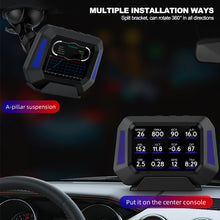 Load image into Gallery viewer, Car GPS OBD2 HUD Gauge Digital Speedometer Head Up On-board Computer Display Vehicle System Driving Turbo Speed Alarm Sensor

