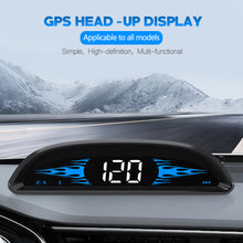 Load image into Gallery viewer, Car HUD GPS Head Up Display Smart Speedometer Digital Gauge Compass Speed Clock Driving Distance Display Speed Alarm
