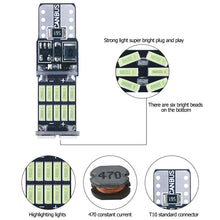 Load image into Gallery viewer, T10 Car Interior Led Lights Canbus No Error 4014 26SMD Accessories Lamp For Tail Reverse Light 12V
