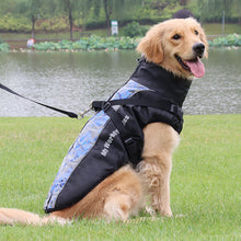 Load image into Gallery viewer, Winter Coat Waterproof Windproof Dog Jacket with Harness &amp; Furry Collar Warm Dog Clothes Outdoor Dog Vest with Reflective Strips

