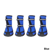 Load image into Gallery viewer, Four season Waterproof Pet Shoes for Small to Large Dog Oxford Bottom Reflective Bandages Pet Rain Boots Large Dog Shoes
