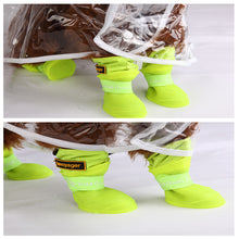 Load image into Gallery viewer, Winter Waterproof Pet Rain Shoes for Small Medium Dog Warm Puppy Snow Boots Fleece Soft Silicon Adjustable Anti-Slip Pet Rain Boots Large Dog Shoes
