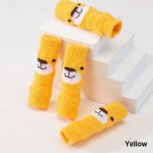 Load image into Gallery viewer, 4Pcs Pet Socks for Small Dogs Socks Non-slip Kitten Socks Winter Warm Puppy Socks Soft Cat Socks for Christmas Dog Supplies
