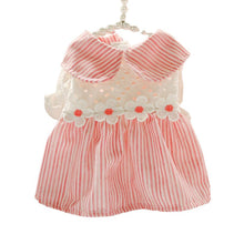 Load image into Gallery viewer, Spring Summer Autumn Dog Cat Princess Dress Pet Hollow Pink Plaid Dress Pet Clothes Comfortable Soft Puppuy Dogs Cats Dress Pet Clothes
