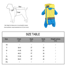 Load image into Gallery viewer, Pets Dog Clothes Dog Riancoat Jumpsuit Rain Coat for Dogs Pet Cloak Labrador Waterproof Golden Retriever Jacket
