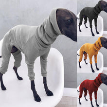 Load image into Gallery viewer, Solid Four-legged Rib Dog Clothes Turtleneck Pet Sweater for Whippet Italian Greyhound Winter Pullover Jumpsuit for Big Dogs
