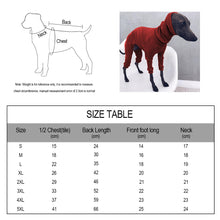 Load image into Gallery viewer, Solid Four-legged Rib Dog Clothes Turtleneck Pet Sweater for Whippet Italian Greyhound Winter Pullover Jumpsuit for Big Dogs
