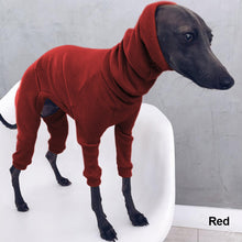 Load image into Gallery viewer, Solid Four-legged Rib Dog Clothes Turtleneck Pet Sweater for Whippet Italian Greyhound Winter Pullover Jumpsuit for Big Dogs
