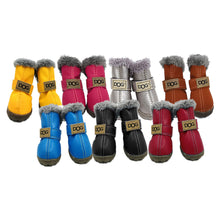 Load image into Gallery viewer, 4Pcs/Set Winter Pet Dog Shoes Warm Snow Boots Waterproof For Small Dogs Cotton Non Slip Pet Outdoor Supplies Botas Perro

